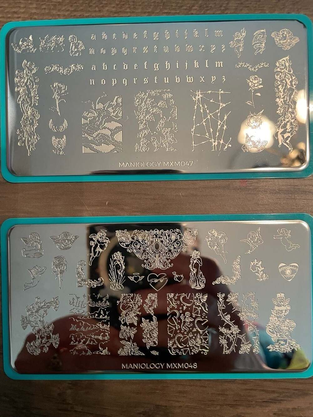 Maniology MXM047 and MXM048 Nail Stamping Plates Set